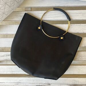 Tribe Alive - Black Leather Handbag